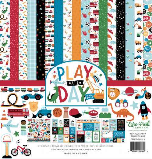 Play All Day Boy 12x12 Collection Kit