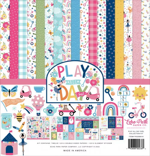 Play All Day Girl 12x12 Collection Kit