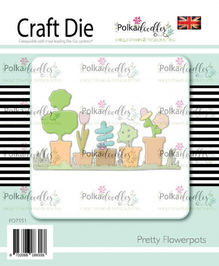 Polkadoodles Die - Flowerpots