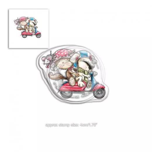 Clear Stamps - Horace and Boo Scooting Along