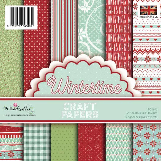 Polkadoodles Wintertime 6x6 Paper Pack