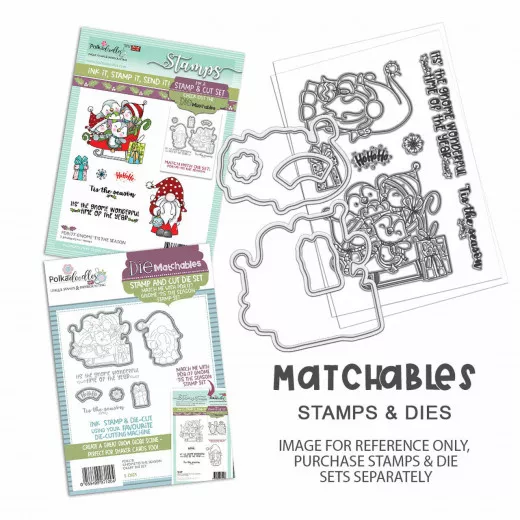 Polkadoodles Clear Stamps - Gnome Tis the Season