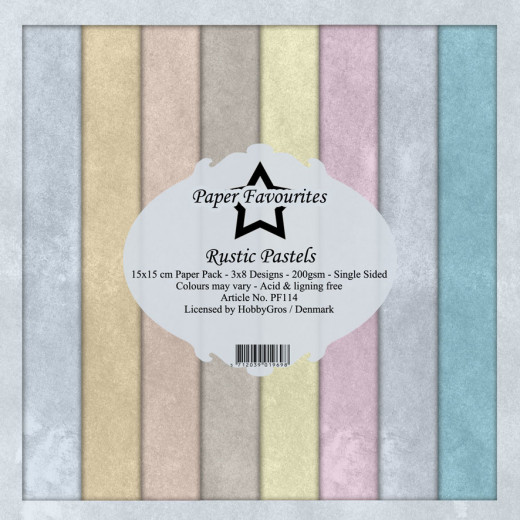 Paper Favourites Rustic Pastels 6x6 Paper Pack