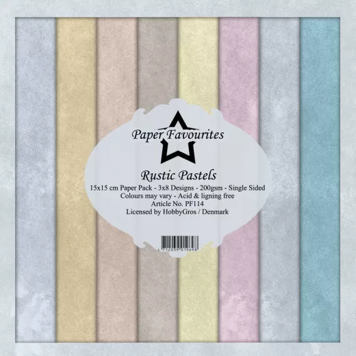 Paper Favourites Rustic Pastels 6x6 Paper Pack