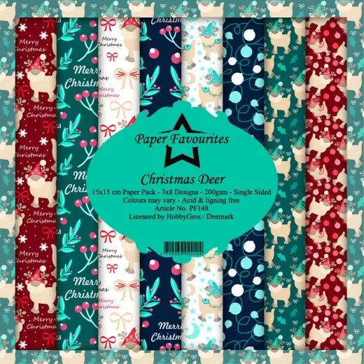 Paper Favourites Christmas Deer 6x6 Paper Pack