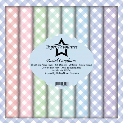 Paper Favourites Pastel Gingham 6x6 Paper Pack