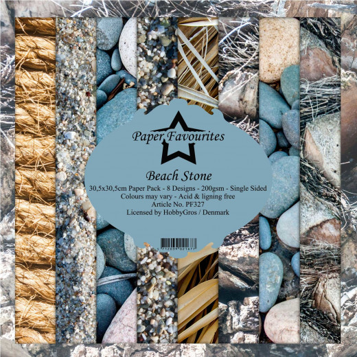 Paper Favourites Beach Stone 12x12 Paper Pack