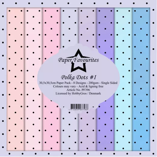 Paper Favourites Polka Dots No. 1 12x12 Paper Pack