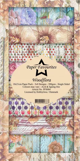 Paper Favourites Woodflora Slim Paper Pack