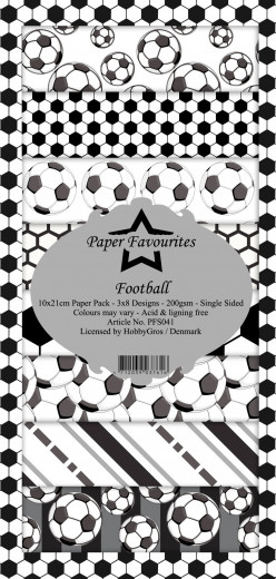 Paper Favourites Football Slim Paper Pack