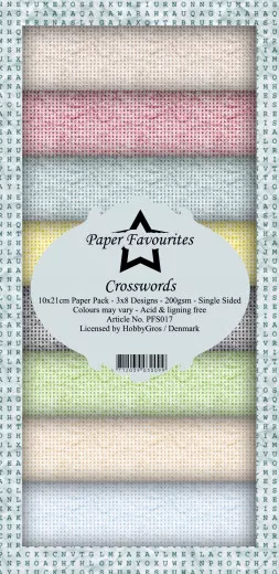 Paper Favourites Crosswords Slim Paper Pack