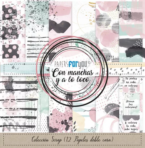 Con Manchas Y A Lo Loco 12x12 Paper Pack