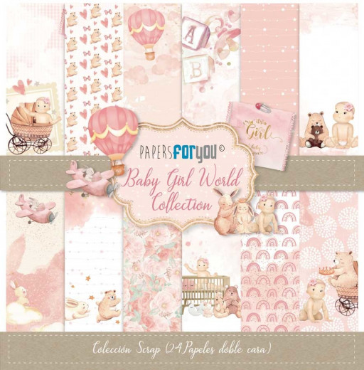 Baby Girl World Mini Scrap Paper Pack