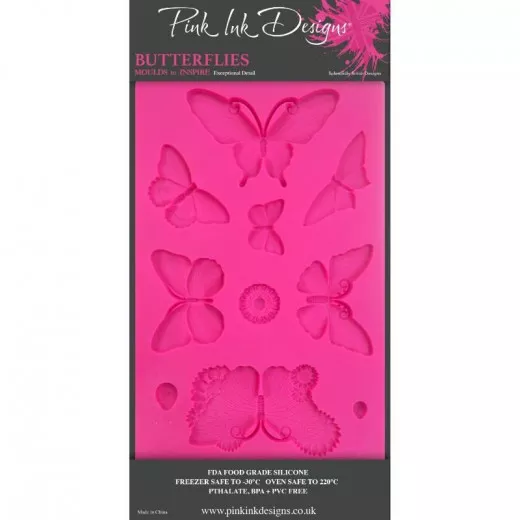 Pink Ink Designs Silicone Mould - Butterflies