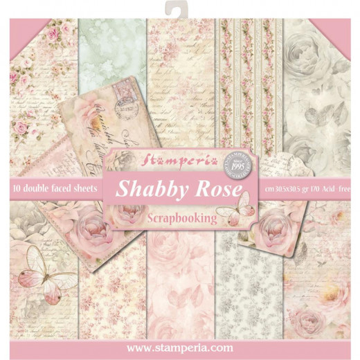 Shabby Rose 12x12 Paper Pack