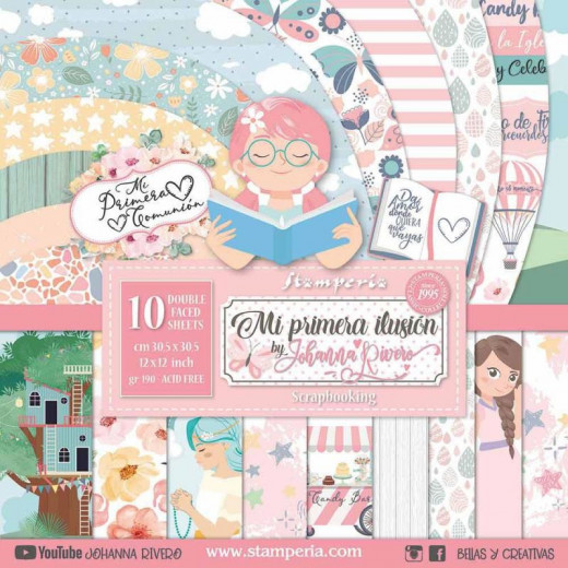 Mi Primera Ilusion Nina 12x12 Paper Pack (rosa)