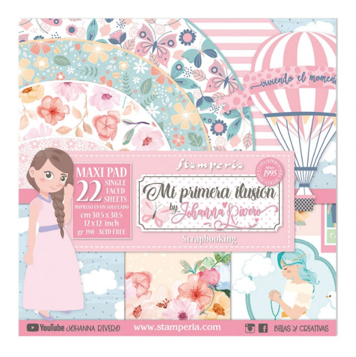 Maxi Mi Primera Ilusion Nina 12x12 Paper Pack (rosa)