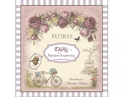 DayKa Trade Flores 8x8 Paper Pad