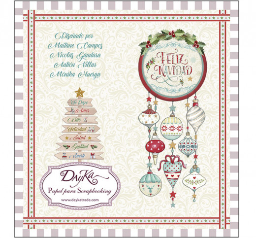 DayKa Trade Feliz Navidad 8x8 Paper Pad