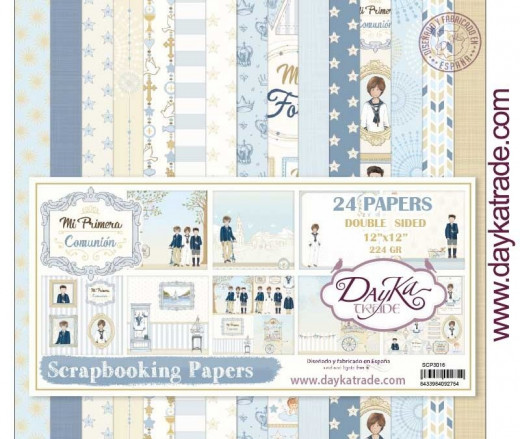 DayKa Trade Mi Primera Comunion Nino 12x12 Paper Pack