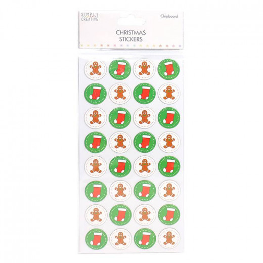 Christmas 3D Sticker - Gingerbread Man