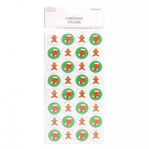 Christmas 3D Sticker - Gingerbread Man