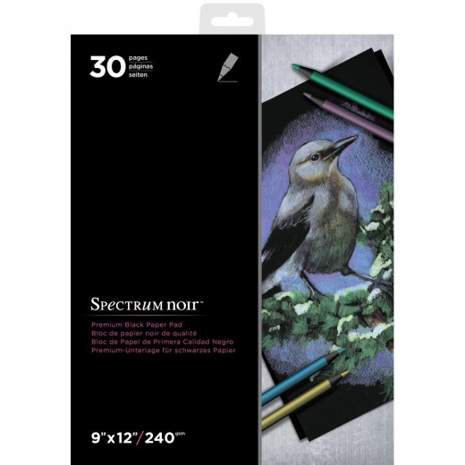 Spectrum Noir 9x12 Premium Paper Pad Black