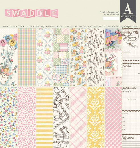 Swaddle Girl 12x12 Paper Pad