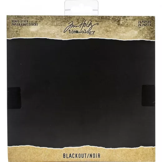 Idea-Ology 8x8 Paper Stash - Kraft Blackout