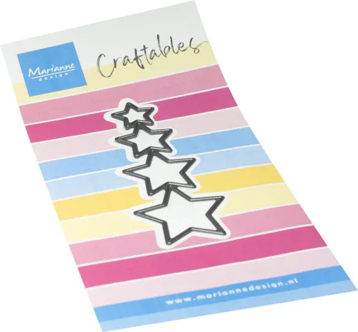 Marianne Design Craftables Mini's Stars Stanzschablone auf Verpackung