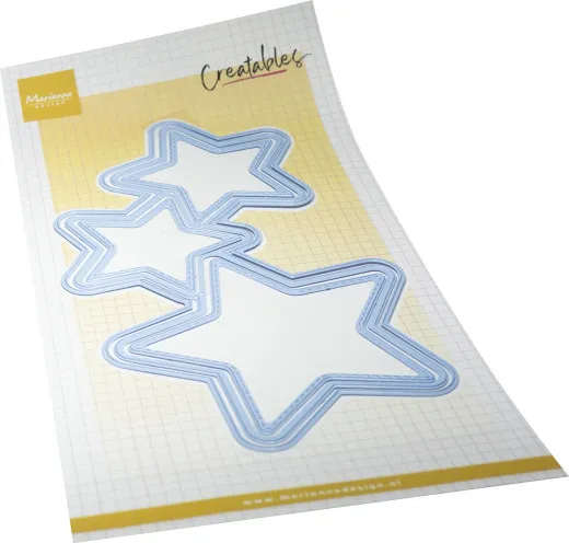 Marianne Design Creatables Stanzschablone Lay Out Stars mit drei verschachtelten Sternrahmen