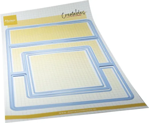 Marianne Design Creatables Stanzschablone Square Fold mit verschachtelten Faltrahmen