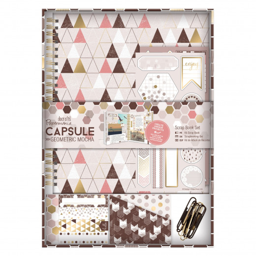 Scrap Book Set - Capsule Geometric Mocha