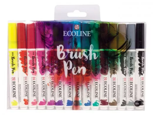 Ecoline Brush Pen Set (15er)