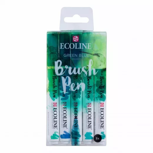 Ecoline Brushpen Set - Green Blue