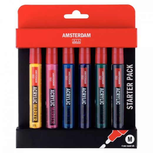 Amsterdam Acrylmarker M Basic Set (6er)