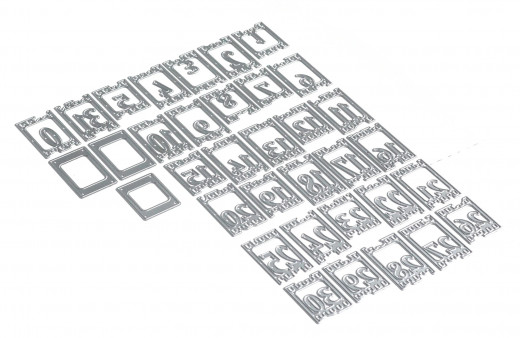 Metal Cutting Die - Planner Essentials 17 - Filmstrip Numbers