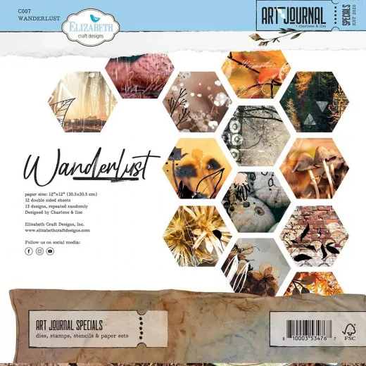 Art Journal 12x12 Paper Pack - Wanderlust