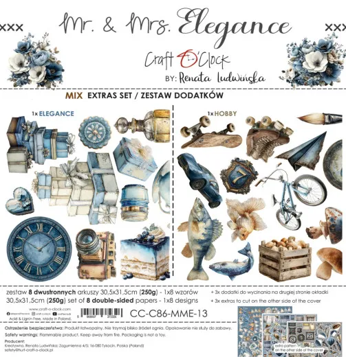 Verpackung des "Mr. & Mrs. Elegance" Extras Set Mix mit Elegance- und Hobby-Stanzteilen