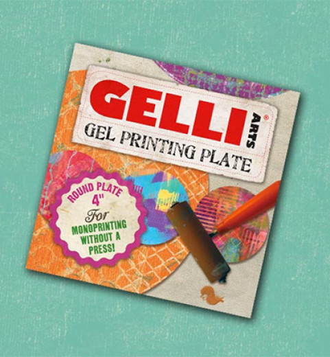 Gelli Gel Printing Plate - rund 4 inch