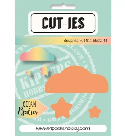 Stanzschablone Cut-ies - Ocean Babies Cloud Stars