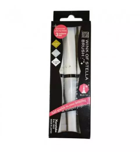 Wink Of Stella Brush Glitter Marker Set - Christmas Sparkle