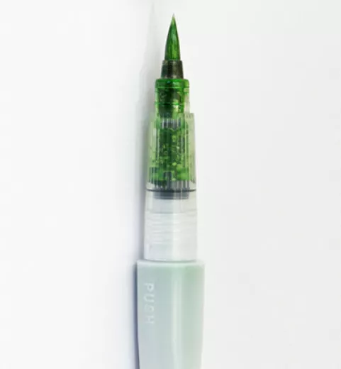 Wink Of Luna Metallic Brush Pen - Light Green