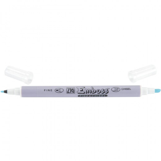 Zig Emboss Fine  Chisel Twin Tip Clear Marker