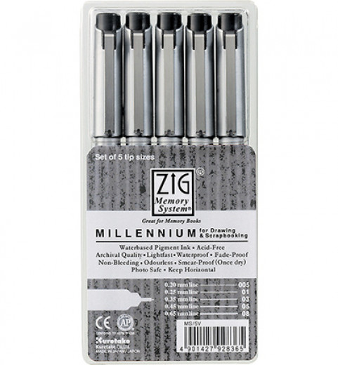 Fine Liner - Millennium Set Pure Black