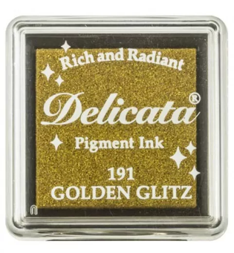 Delicata Small Ink Pad - Golden Glitz