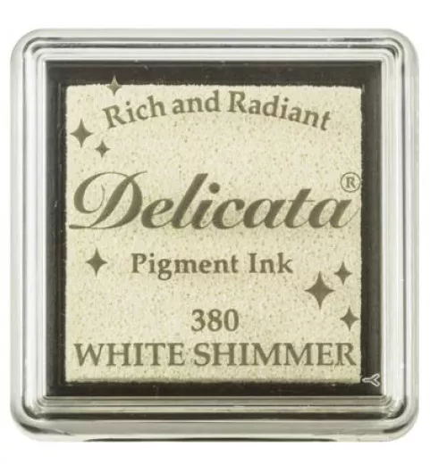 Delicata Small Ink Pad - White Shimmer