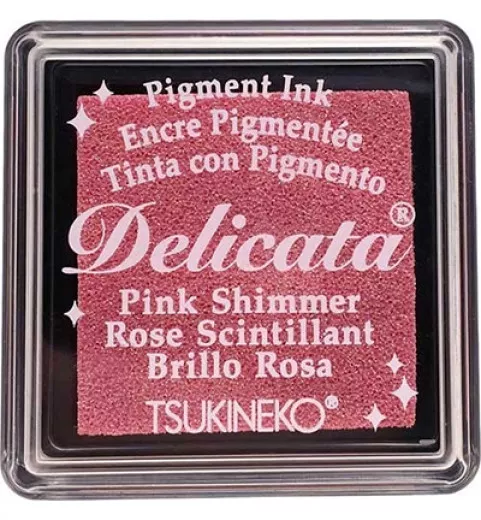 Delicata Small Ink Pad - Pink Shimmer