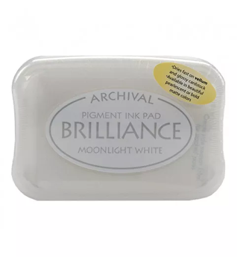 Brilliance Pigment Ink Pad - Moonlight White