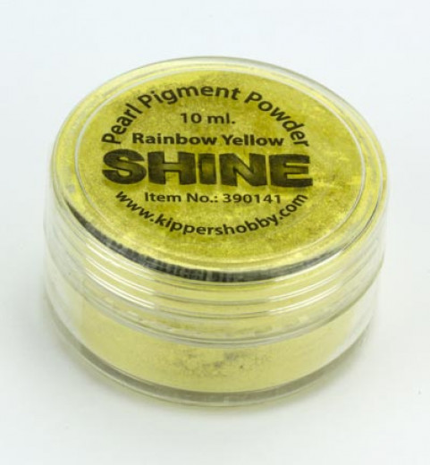 Shine Pearl Pigment Puder - Rainbow Yellow